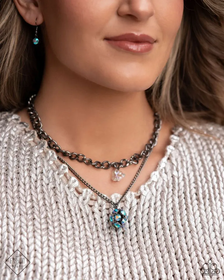 Paparazzi Necklace ~ Flair for the Fierce - Blue