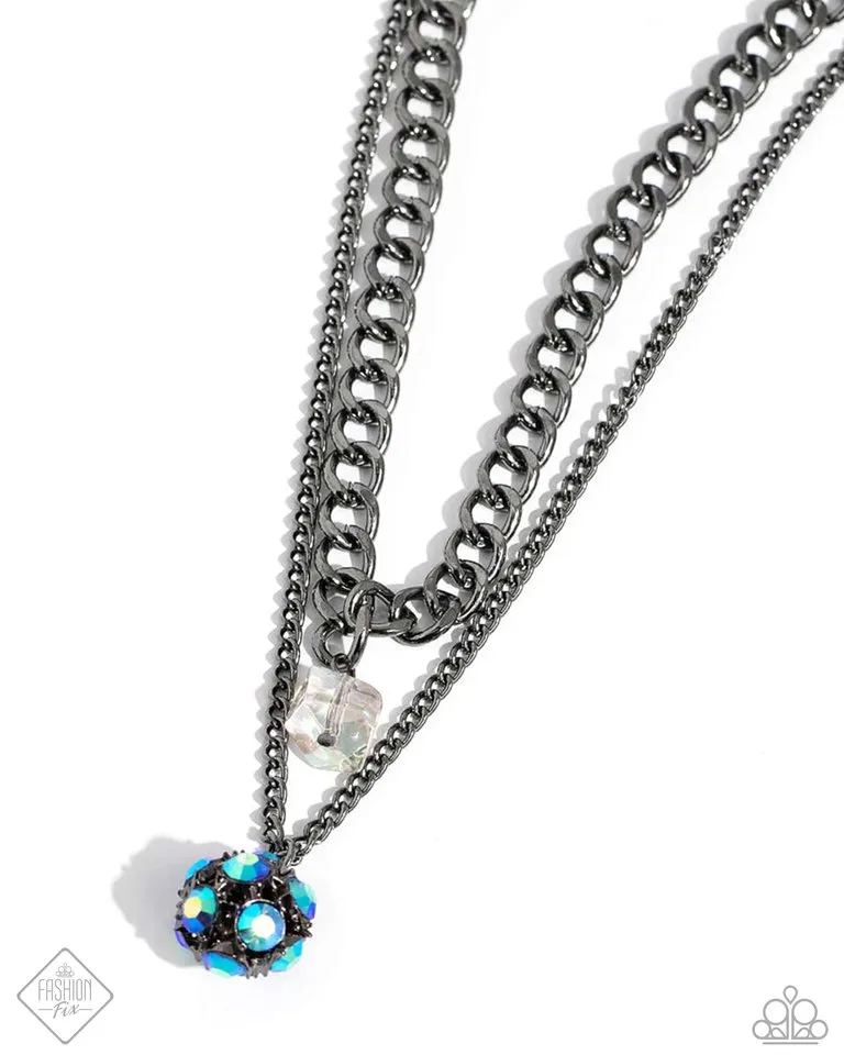 Paparazzi Necklace ~ Flair for the Fierce - Blue