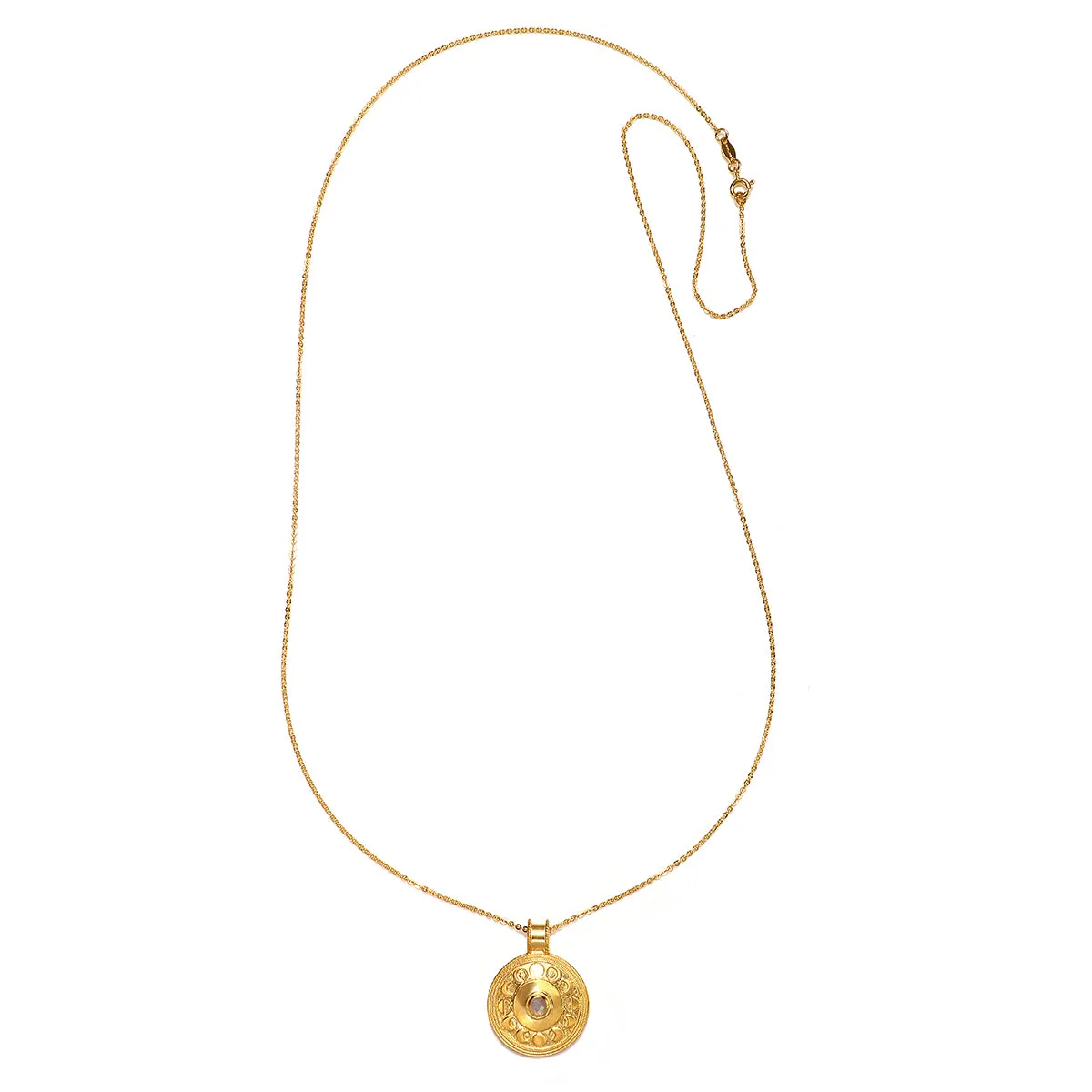 Phases of the Moon Gold Necklace