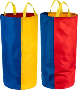 Potato Sack Race Bags - 2 PCS Sack Race Bags for Kids Carnival Outdoor Games Outdoor Yard Family Games for Kids Birthday Party Games Family Reunion Games Red,Yellow,and Blue