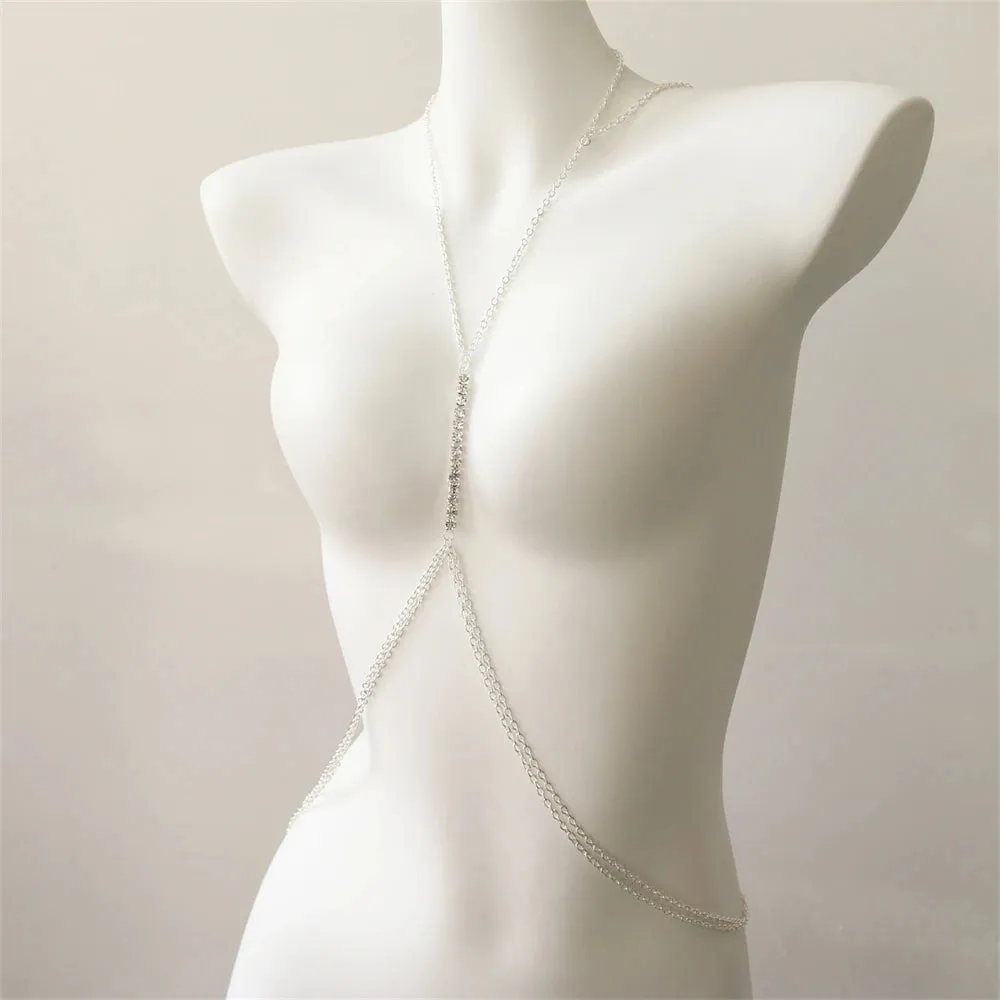 Rhinestone Chest Necklace