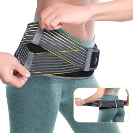 Sacroiliac Hip Belt, Si Joint Belt Support for Women Men, Alleviates Sciatic, Pelvic, Lumbar, Leg and Sacral Nerve Pain, Adjustable Diamond Compression Trochanter Belt Brace-L
