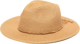 San Diego Hat Co. Women's Water Repellent Fedora with Tie (Natural) - UPF 50  Sun Protection and Water Resistant