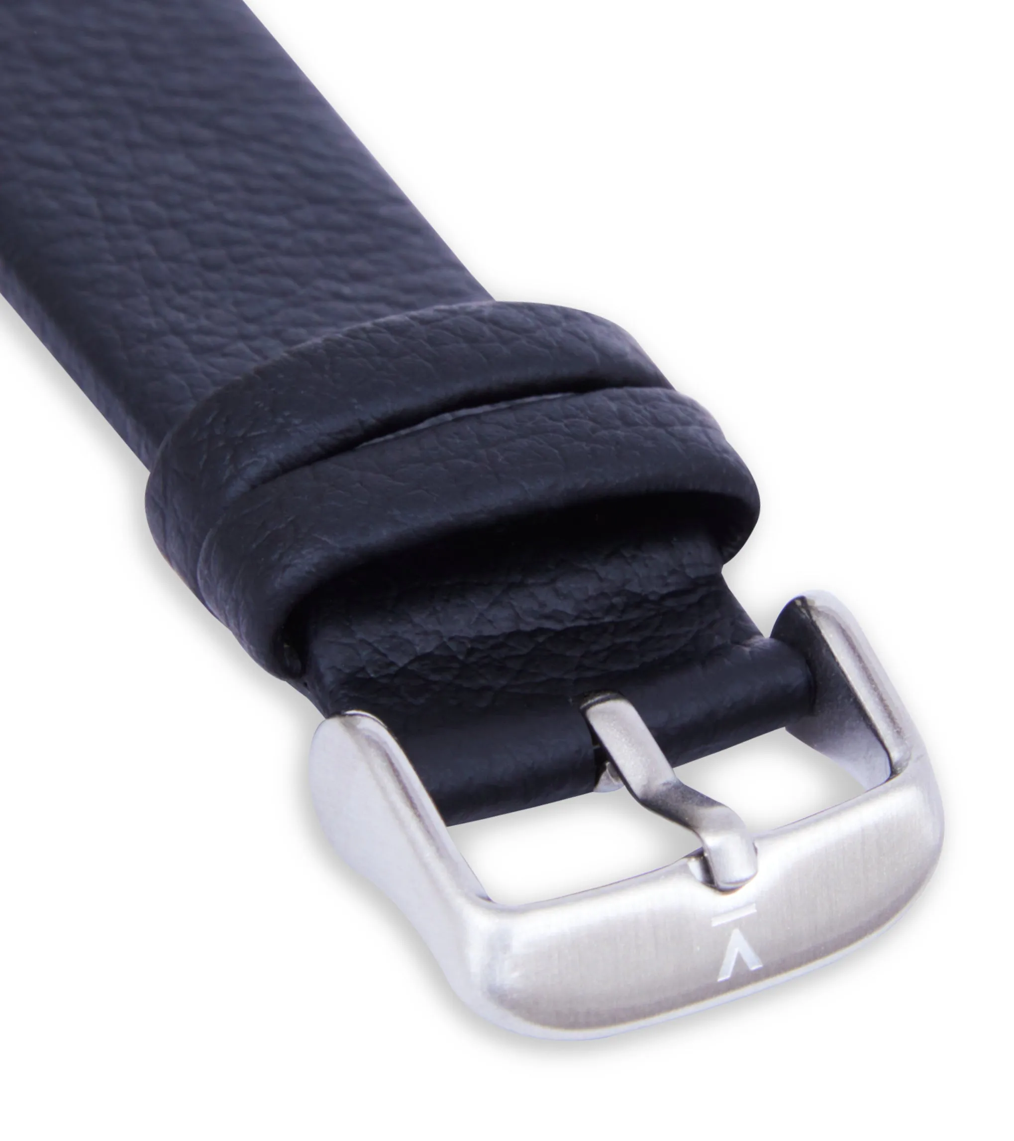 Silver & Black Watch | Solar Classic