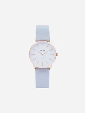 Solar Classic Appleskin Vegan Leather Watch | Rose Gold & Dove Grey