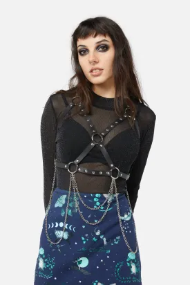 Stud & Chain Chest Harness