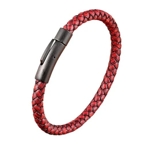 Terra Cotta Leather Bracelet