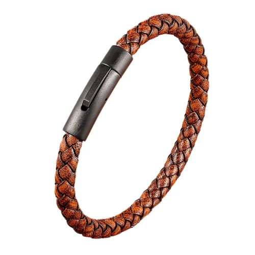 Terra Cotta Leather Bracelet