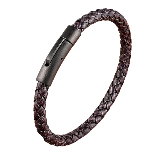 Terra Cotta Leather Bracelet