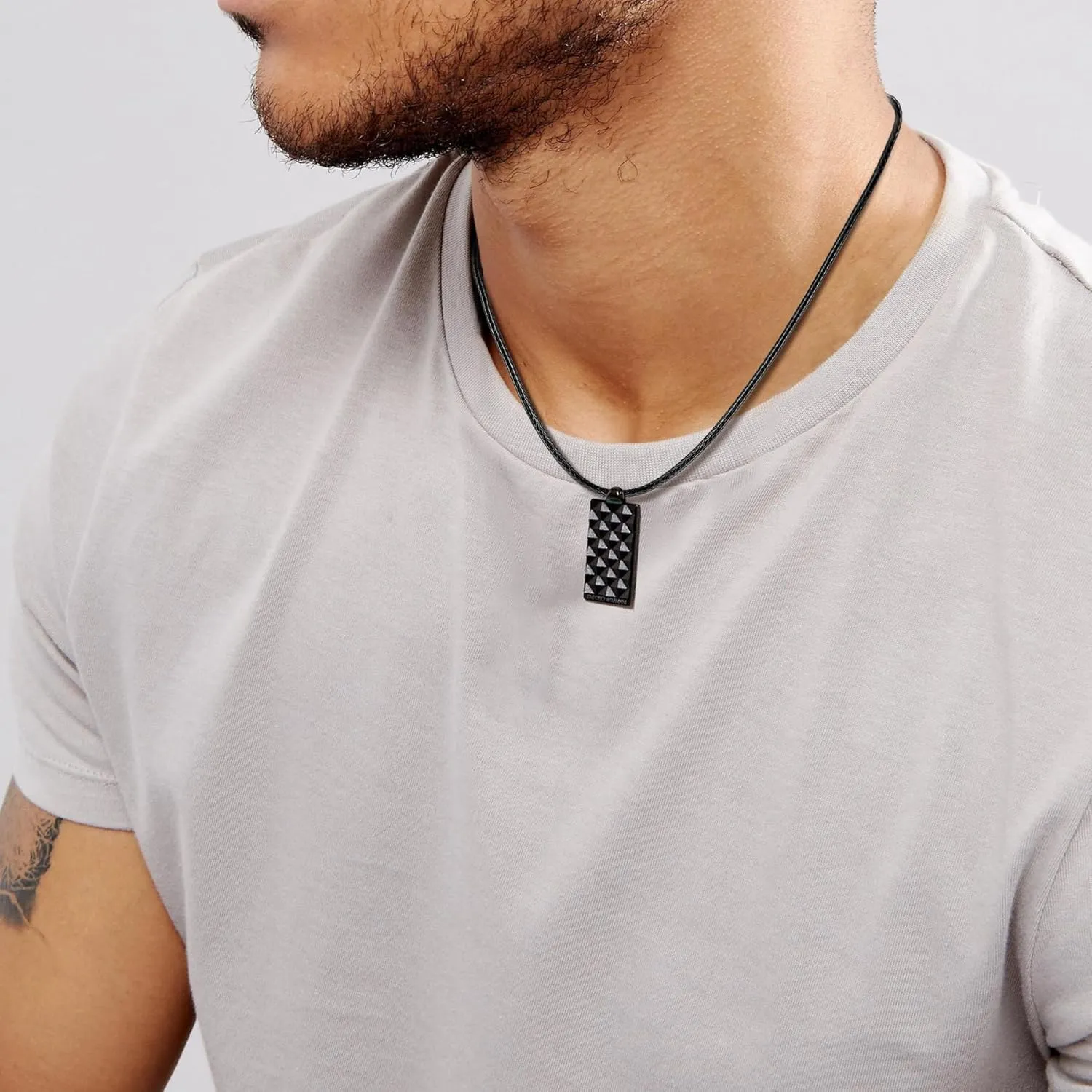 Waterproof Braided Leather Necklace Cord Chain for Men Women, with Sturdy Silver/Black Clasp, 2MM/3MM Flexible Brown/Black Rope Chain for Pendant 16"-30" Length (Send Gift Box)