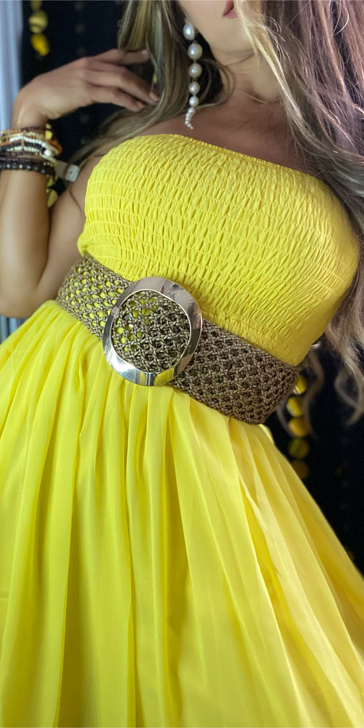 Wide Golden Belt