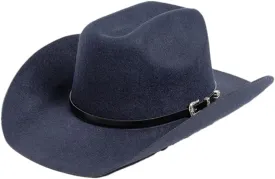 Women 100% Australia Wool Felt Cowboy Hat Unisex Wide Brim Felt Hat with PU Belt