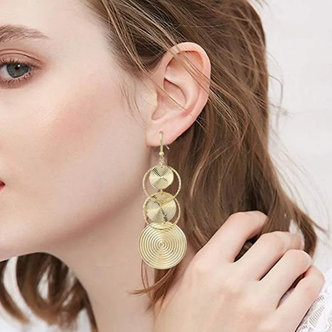 Women's Boho Vintage Round Earrings