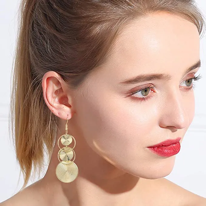 Women's Boho Vintage Round Earrings