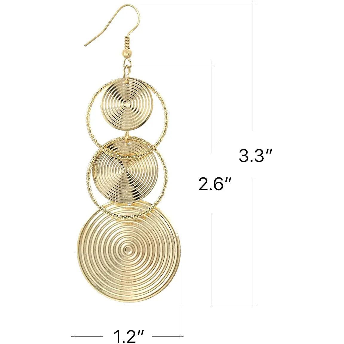 Women's Boho Vintage Round Earrings